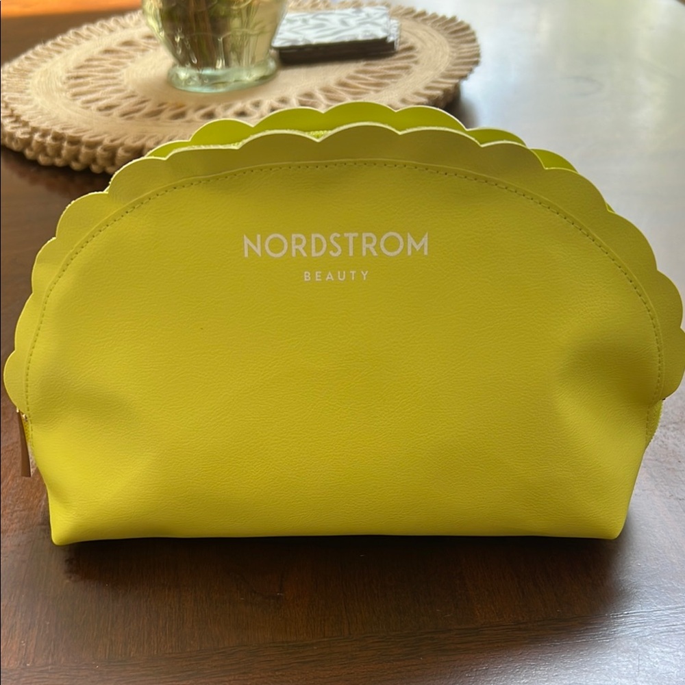 Nordstrom Beauty Yellow Cosmetic Bag